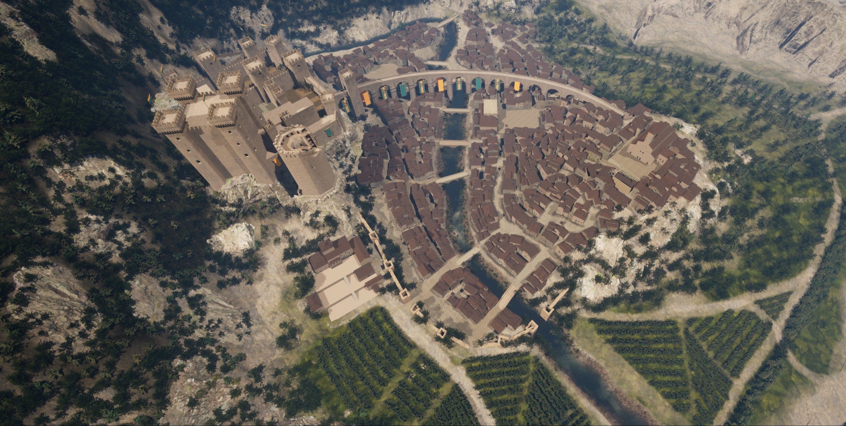 Mockup of the Earth City with textures