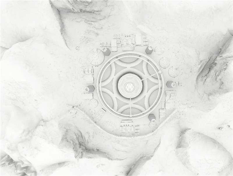 Construction of six towers without Textures